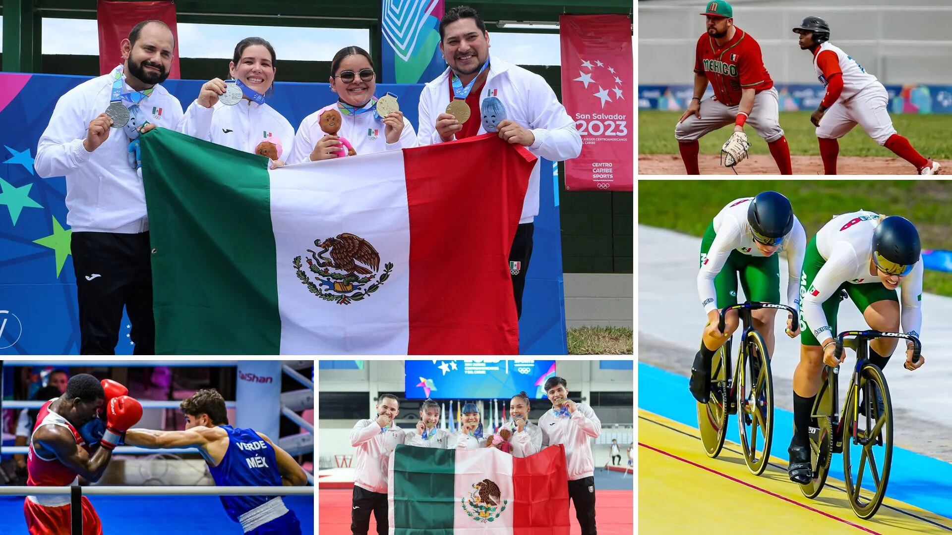 Pentatlón Moderno, Tiro Deportivo, Ciclismo, Softbol y Gimnasia Artística fueron algunos de los deportes en donde México consiguió medalla. (Twitter Conade)