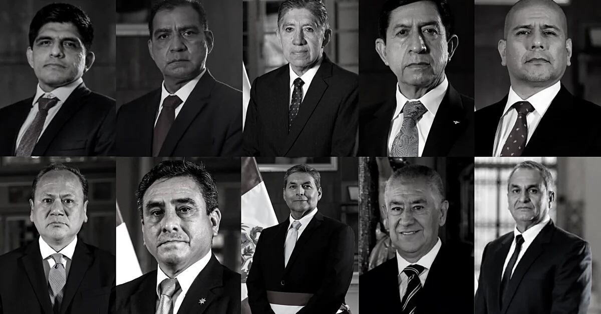 10 ministers headed the minister under the governments of Pedro Castillo and Dina Boluarte