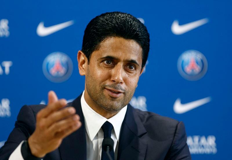 El presidente del Paris St Germain, Nasser Al-Khelaifi.