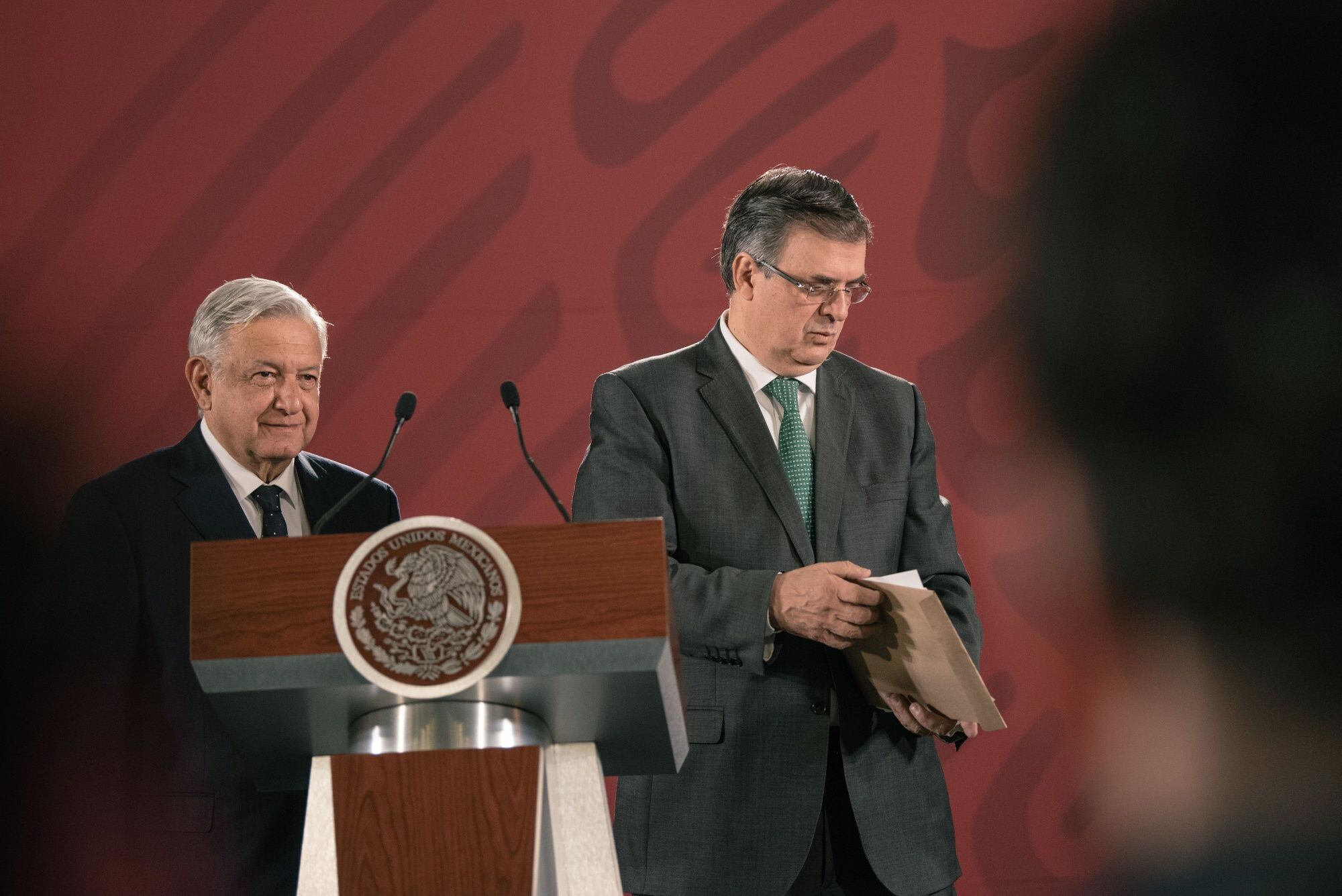 Marcelo Ebrard, secretario de Relaciones Exteriores de México, y el presidente  López Obrador han asegurado que en México no se produce fentanilo (Foto: Bloomberg / Luis Antonio Rojas)