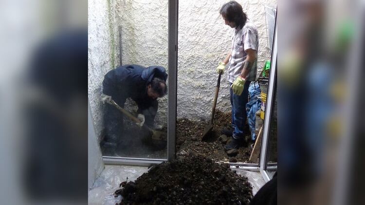 Cuando excavaron en el pequeño patio de su casa, en Río Grande, Tierra del Fuego