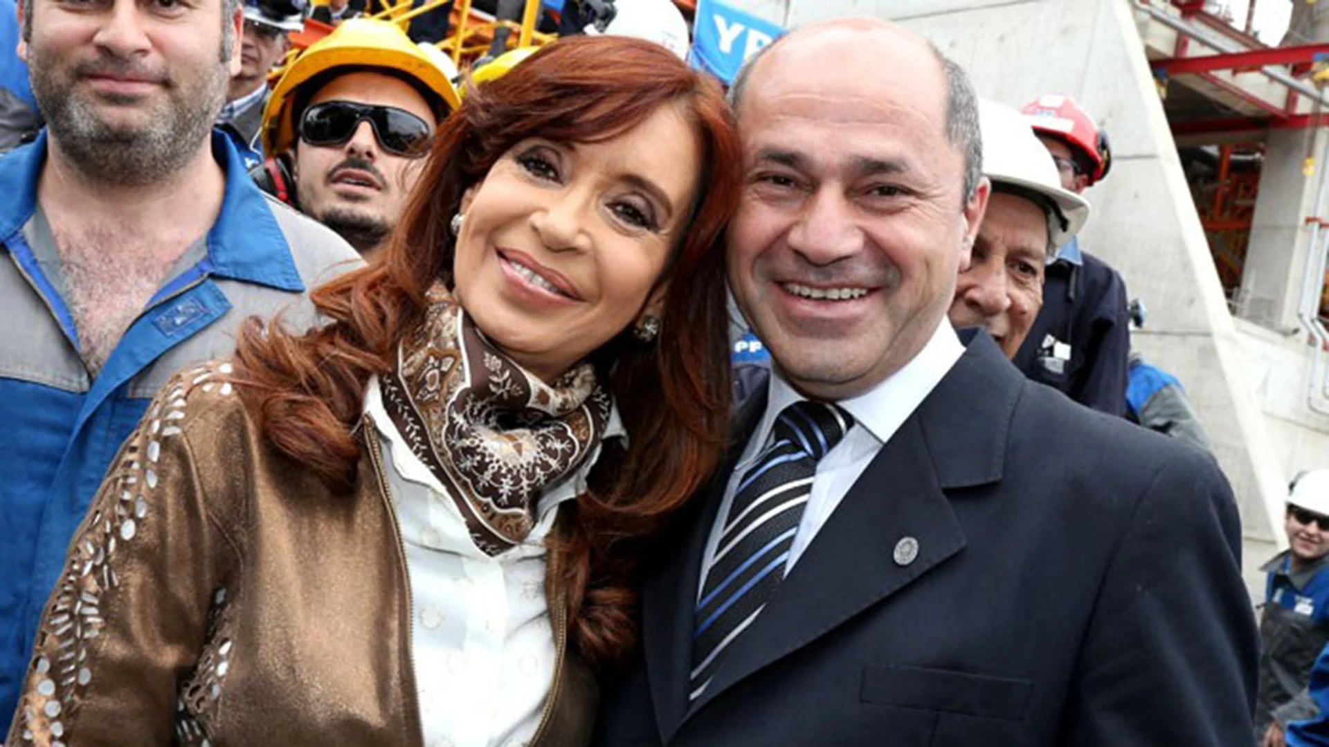 Cristina Kirchner junto a Mario Secco (Prensa Ensenada)