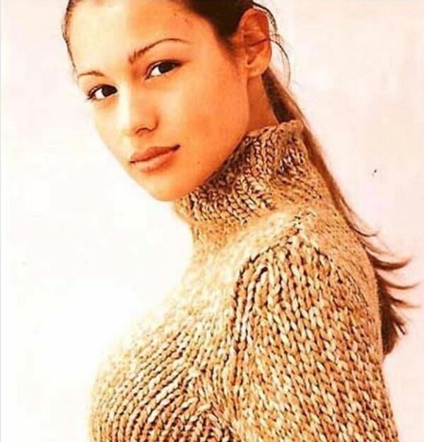 La foto del primer casting que hizo Pampita en 1999 (Crédito: Instagram)