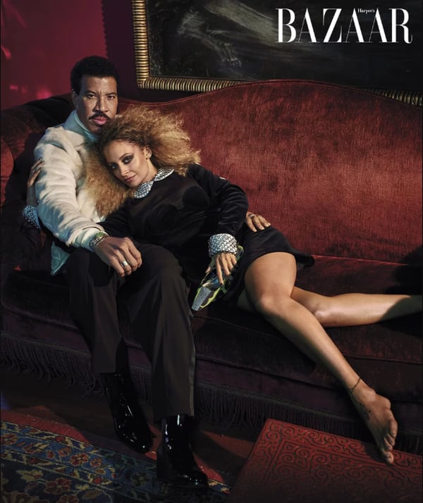 Lionel y Nicole Richie (Harper’s Bazaar)