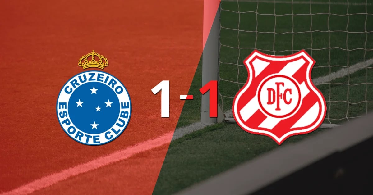 Cruzeiro and Democrata de Sete Lagoas tied 1-1