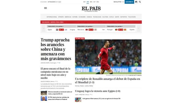 MUNDIAL DE FUTBOL RUSIA 2018, NOTÍCIAS Y CURIOSIDADES Tapas-medios-espanoles-Espana-Portugal-EL-PAIS