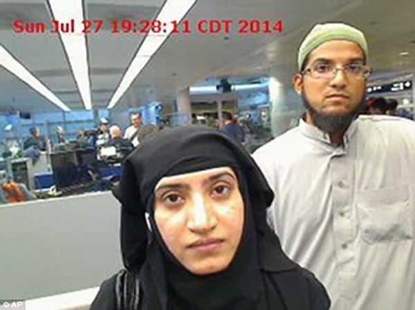 Rizwan Farook y Tashfeen Malik llevaron a cabo el atentado de San Bernardino, en California (AP)