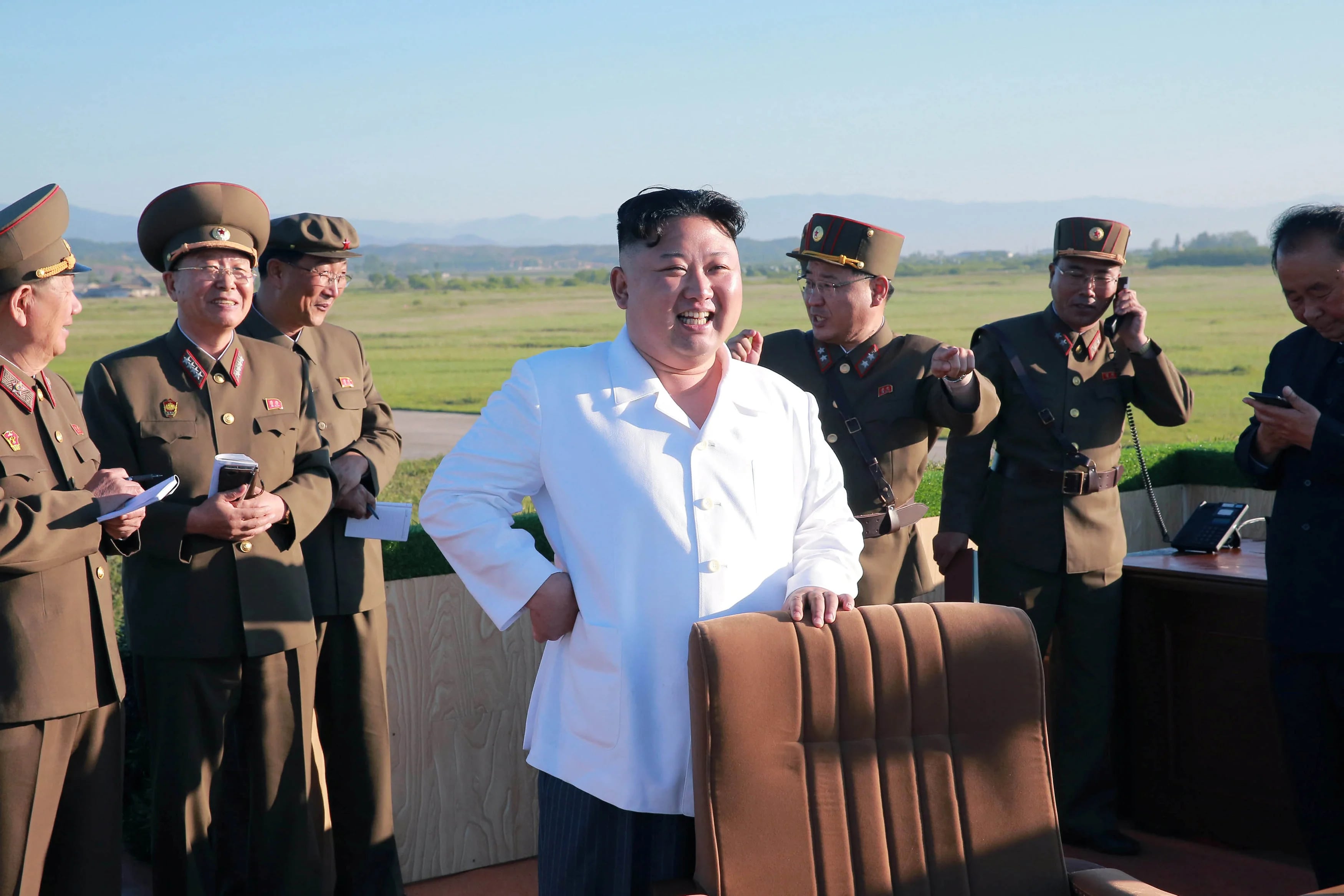 El líder supremo Kim Jong-un. Corea del Norte suele liberar prisioneros cuando recibe la visita de altos funcionarios estsdounidenses. En este caso la puesta en libertad coincide con la llegada de la ex estrella de la NBA, Dennis Rodman (Reuters)