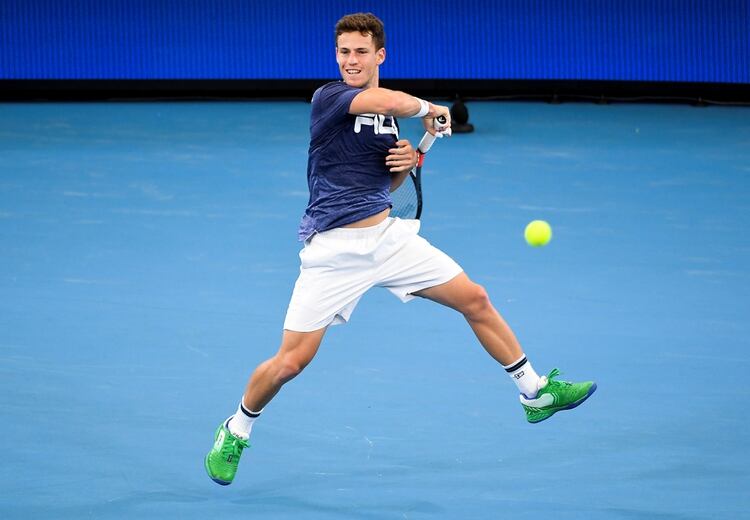 Diego Schwartzman, la principal esperanza argentina (Photo by William WEST / AFP)