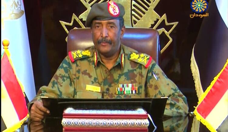Abdelfatah al Burhan, jefe de la junta militar de Sudán(AFP)