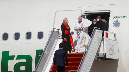 La llegada del papa Francisco a Irak (REUTERS/Yara Nardi)