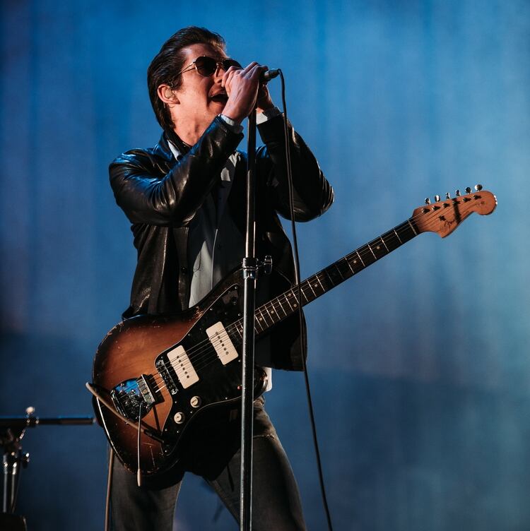 Alex Turner, cantante de Arctic Monkeys. El de la banda inglesa fue uno de los mejores shows de la edición 2019 de Lollapalooza Argentina