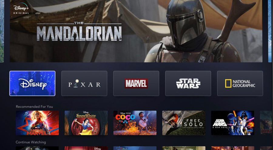 El inicio de la plataforma de streaming Disney Plus (Foto: Twitter/APowerfulFist)