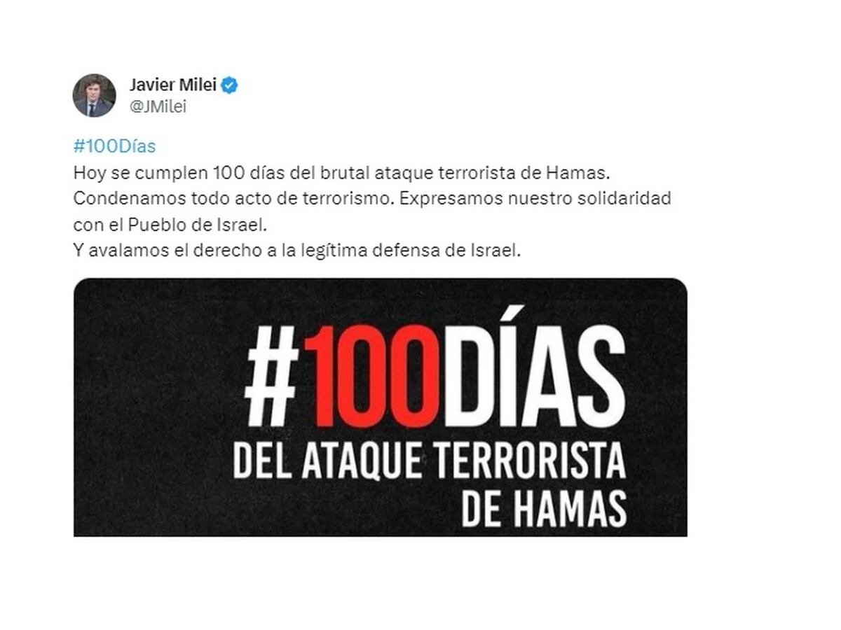 Una campaña por la liberación de los rehenes a 100 días del ataque de Hamas recibió el apoyo del presidente y de varias personalidades políticas