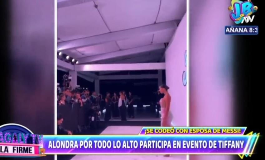 Alondra García in a photo at world events. | Capture/ATV