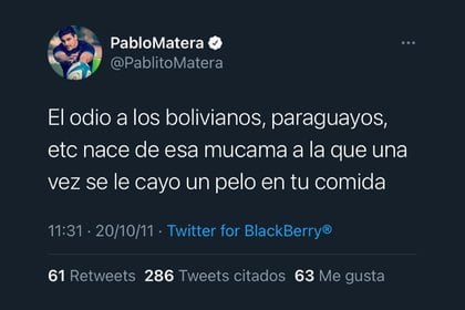 Posteo del capitán de Los Pumas, Pablo Matera