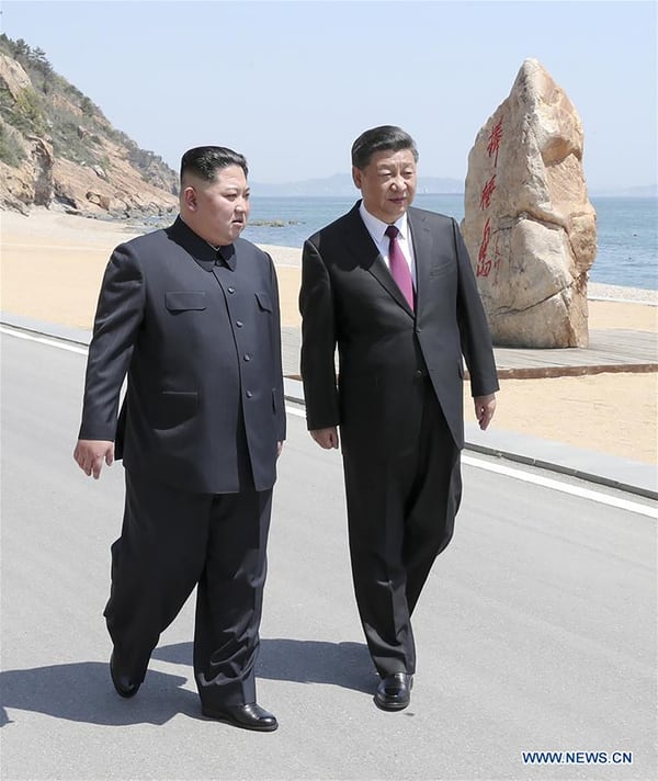 Los lÃ­deres tomaron una caminata (Xinhua)