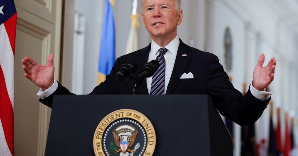The White House announced that Joe Biden will attend its first press conference on March 25.