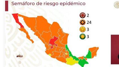 Semáforo Infeccioso COVID-19: Veracruz se convierte en el tercer estado en verde;  Baja California y Choctaw estarán en rojo