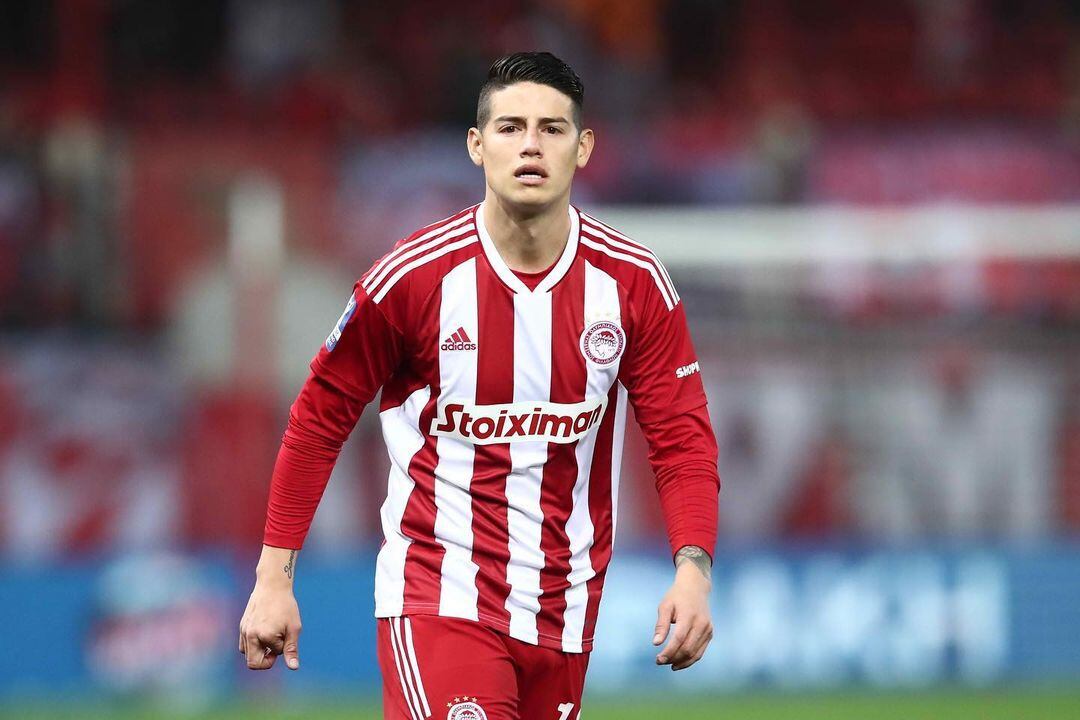 James Rodríguez entró al campo en el minuto 64 y contribuyó para cerrar el partido en favor del equipo de El Pireo en la Copa de Grecia (@jamesrodriguez10/Instagram)