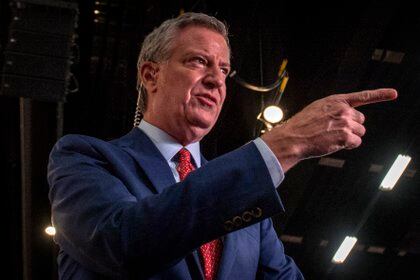 Nella foto il sindaco di New York Bill de Blasio.  EFE / Giorgio Vieira