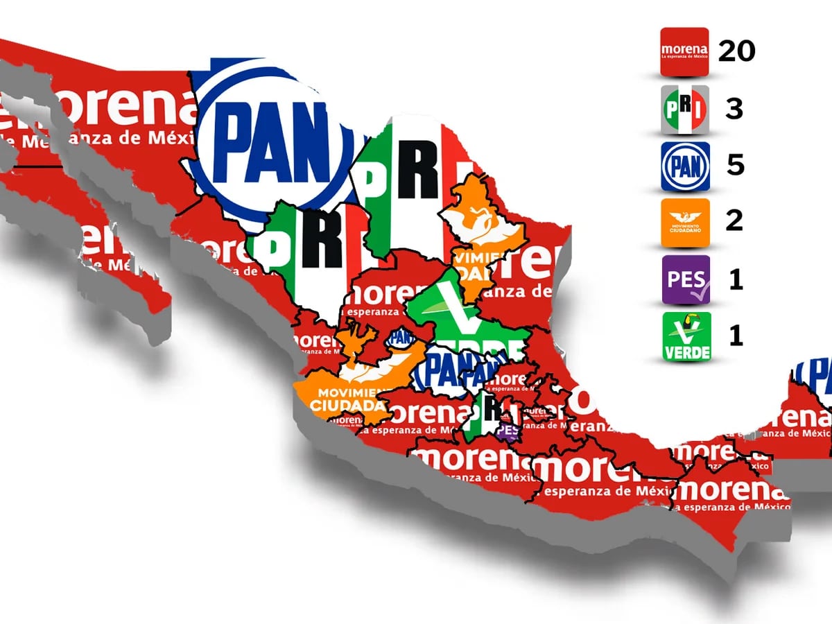Este será el mapa electoral de México rumbo al 2024 tras el triunfo de  Morena - Infobae