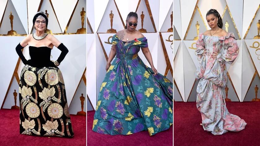 Estilos en los Oscar 2018: vestidos moños de diseño para ellos