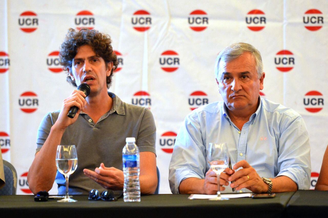 Gerardo Morales y Martín Lousteau, presidente y vice del Comité Nacional de la UCR