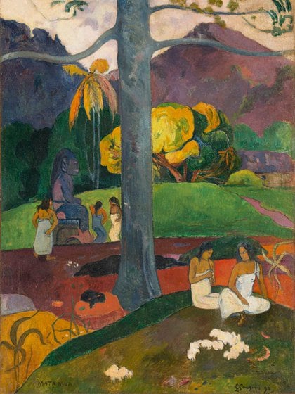 “Mata mua” (1892), de Paul Gauguin.  Óleo sobre lienzo (90,1 x 69 cm), destino incierto 