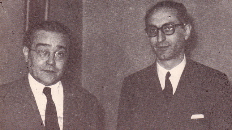 Ricardo Balbín y Arturo Frondizi