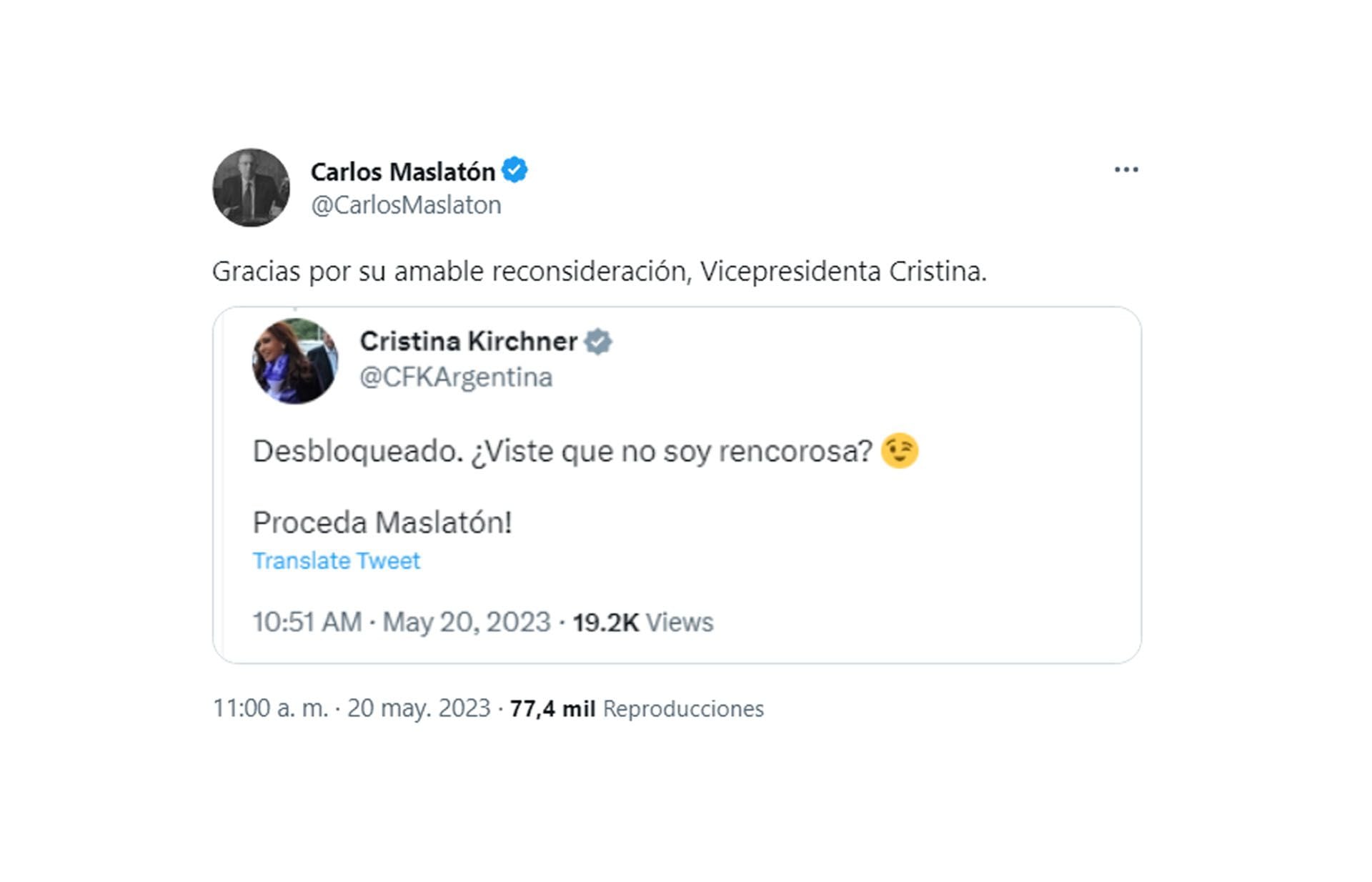 tuit de Carlos Maslatón