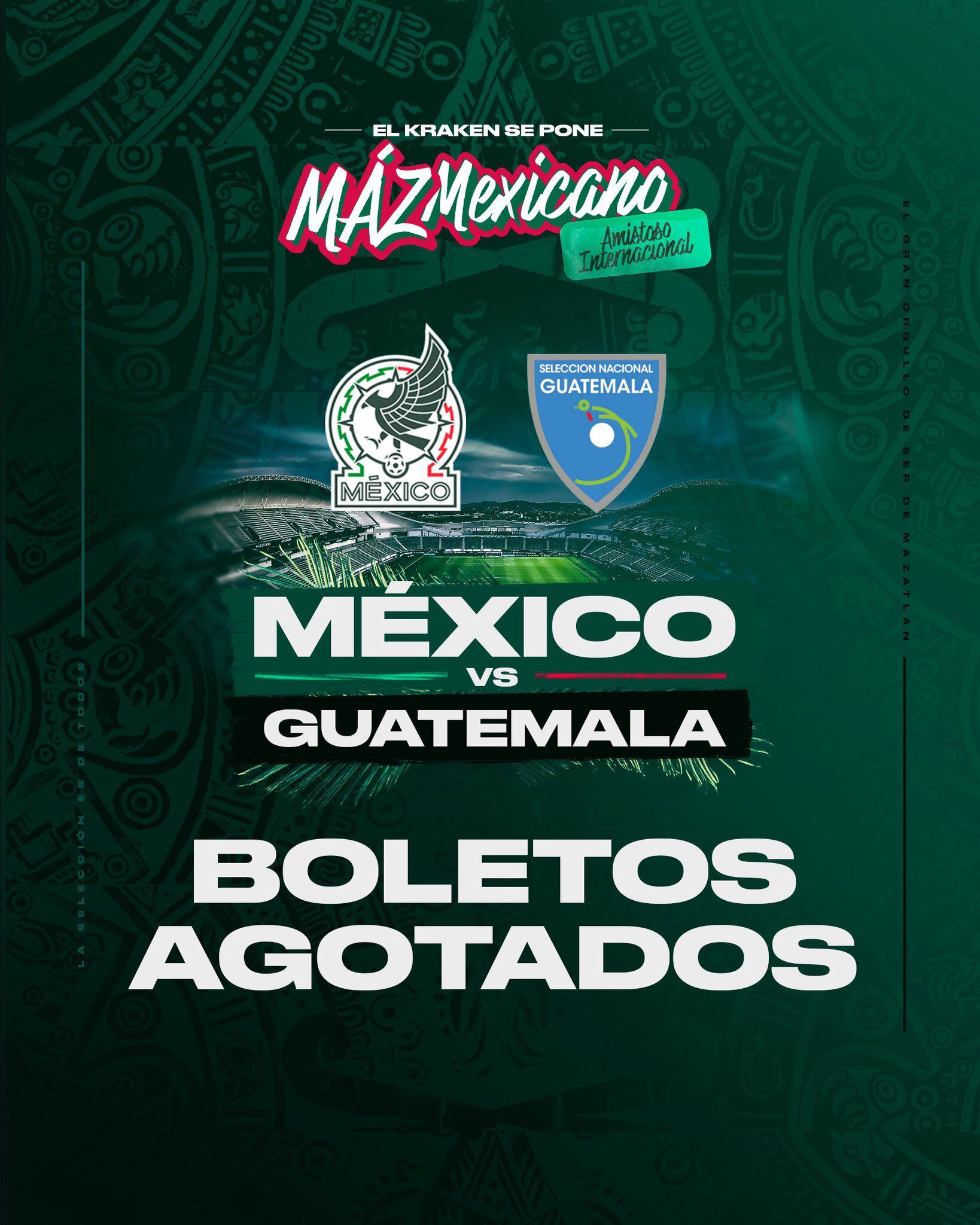 El Tricolor anunció la venta total para el duelo ante Guatemala

Foto: Twitter/ Mazatlán FC