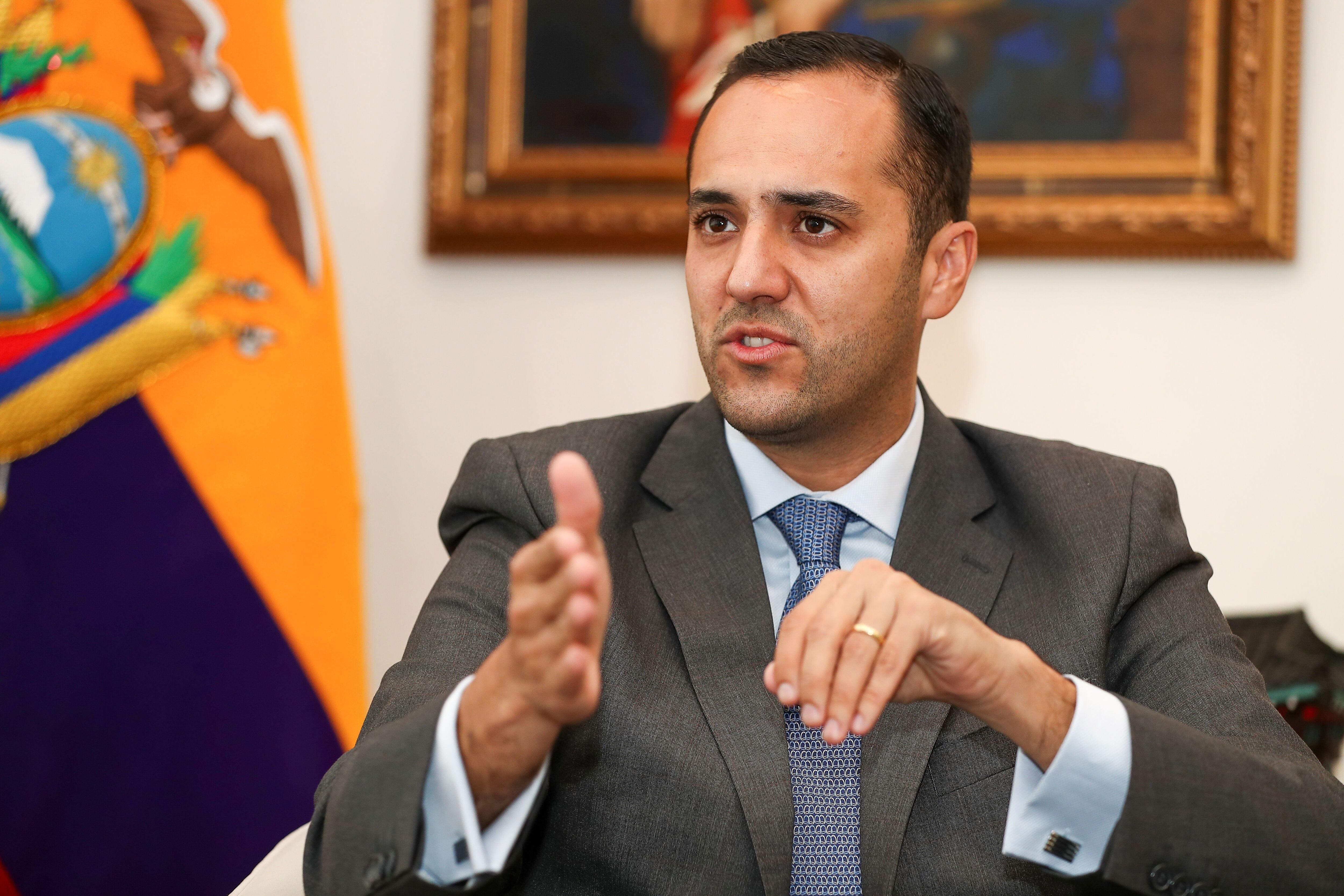 El ministro ecuatoriano de Exteriores, Juan Carlos Holguín. (Foto: EFE/José Jácome). 