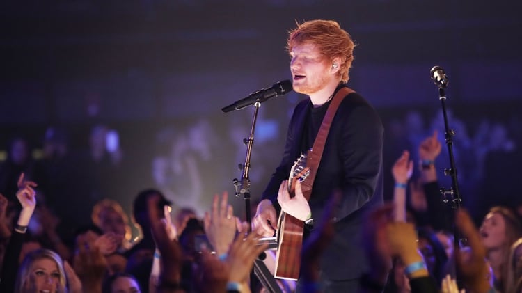 Ed Sheeran es una de las estrellas de pop más ricas del mundo superando a Adele, Madonna y Beyonce (Foto: Getty)