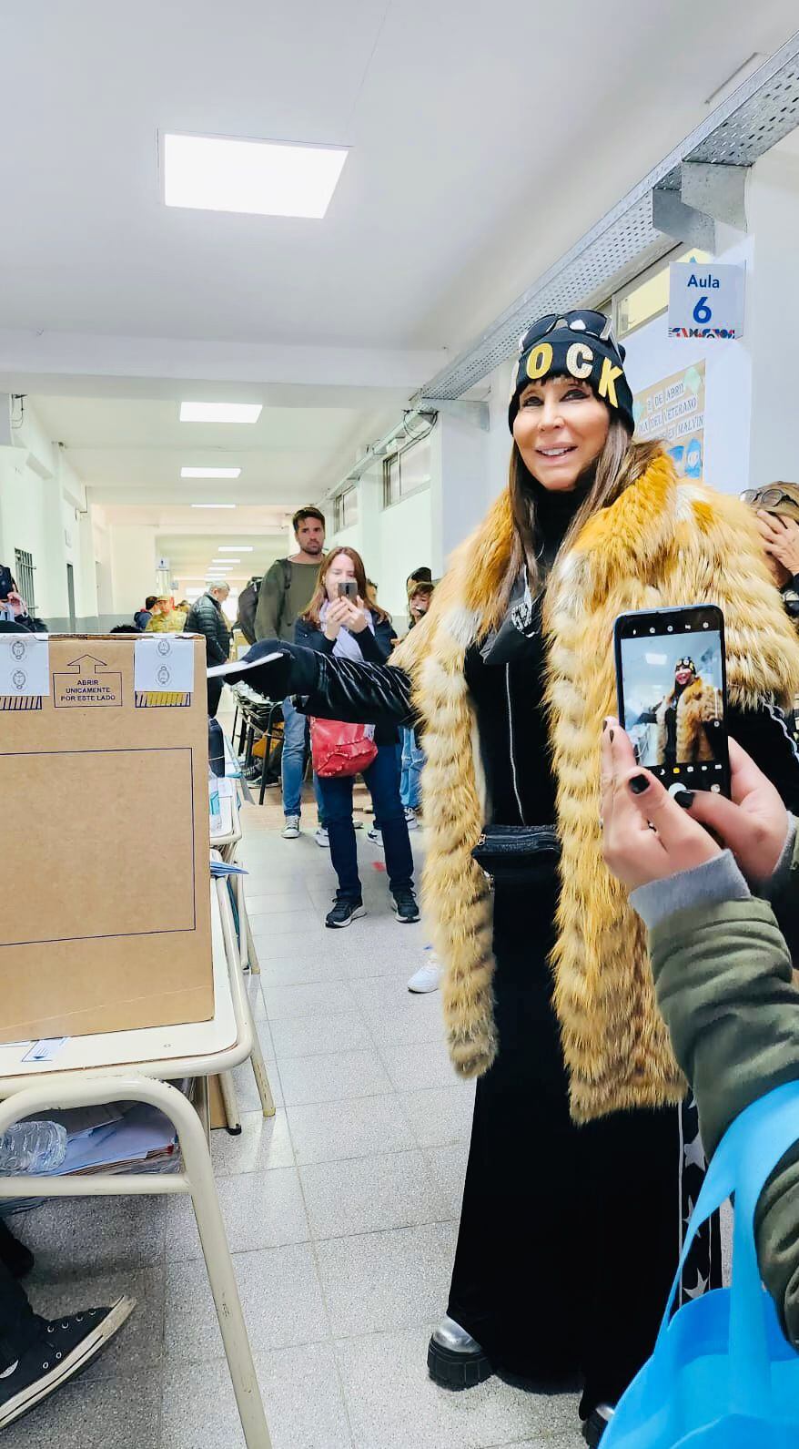 Moria votó en San Isidro (Foto: Teleshow)