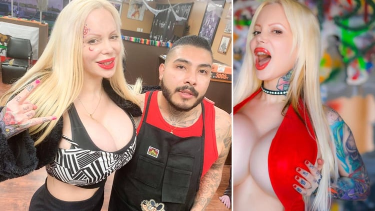 Sabrina Sabrok quiere llenar su cuello de tatuajes (Foto: Cortesía)