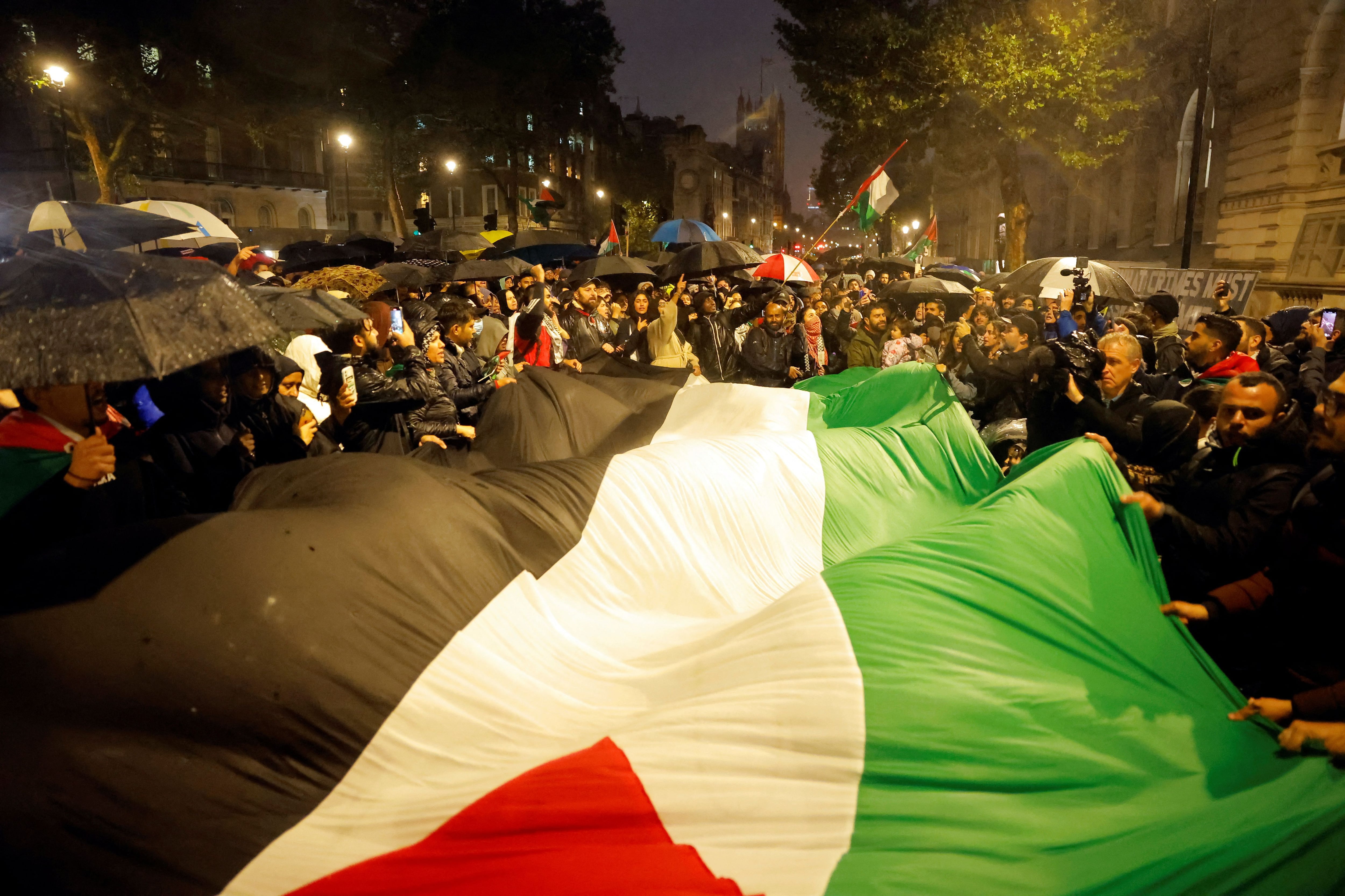 Vigilia propalestina en Londres (Reuters)