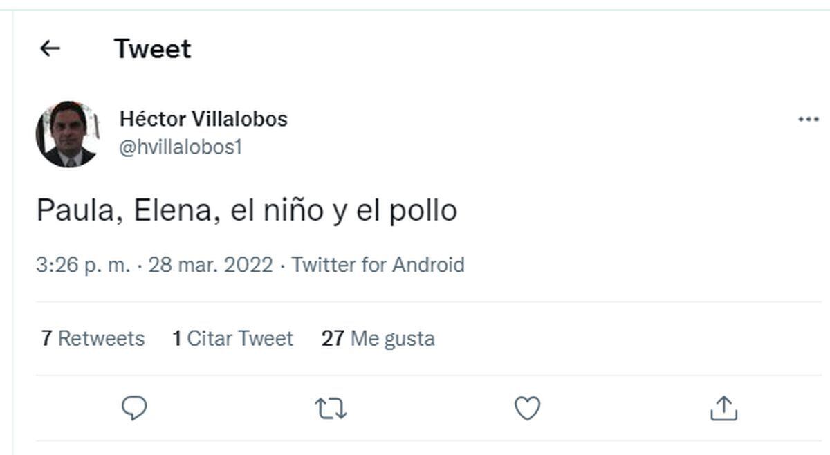 Twitter reactions to Pedro Castillo's phrase.