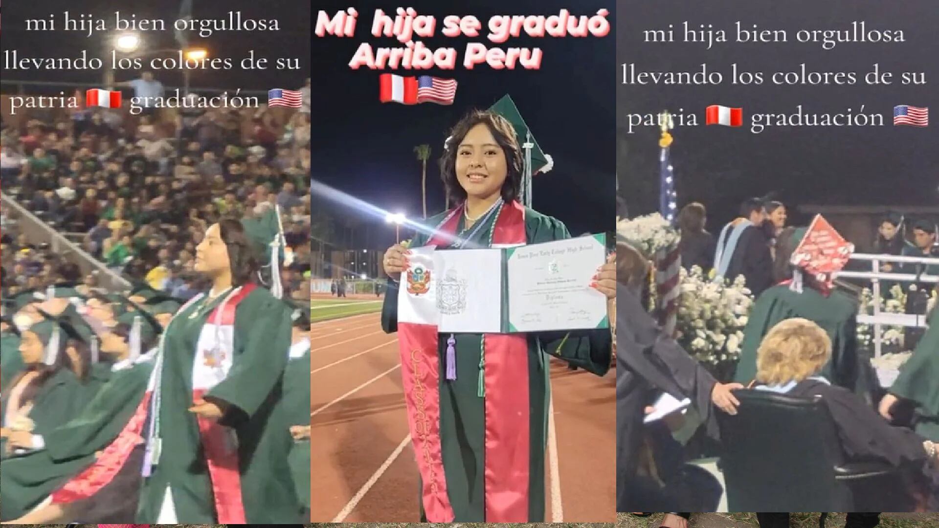 En un emotivo video compartido en TikTok, una peruana se gradúa en EE. UU. con un gesto que llena de orgullo a su comunidad. (TikTok / @pattywilhoite)