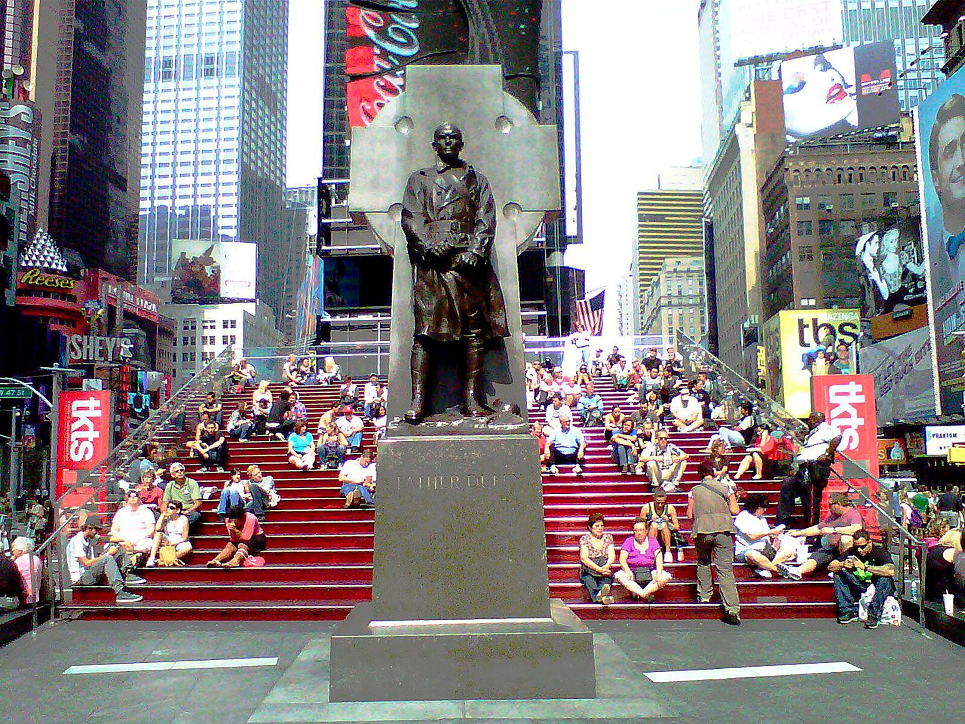 Times Square Duffy square bastón de mando de San Martín