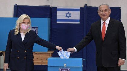 23/03/2021 El primer ministro, Benjamin Netanyahu, y su mujer, Sara Netanyahu, acuden a votar.
POLITICA ORIENTE PRÓXIMO ASIA ISRAEL INTERNACIONAL
TPS
