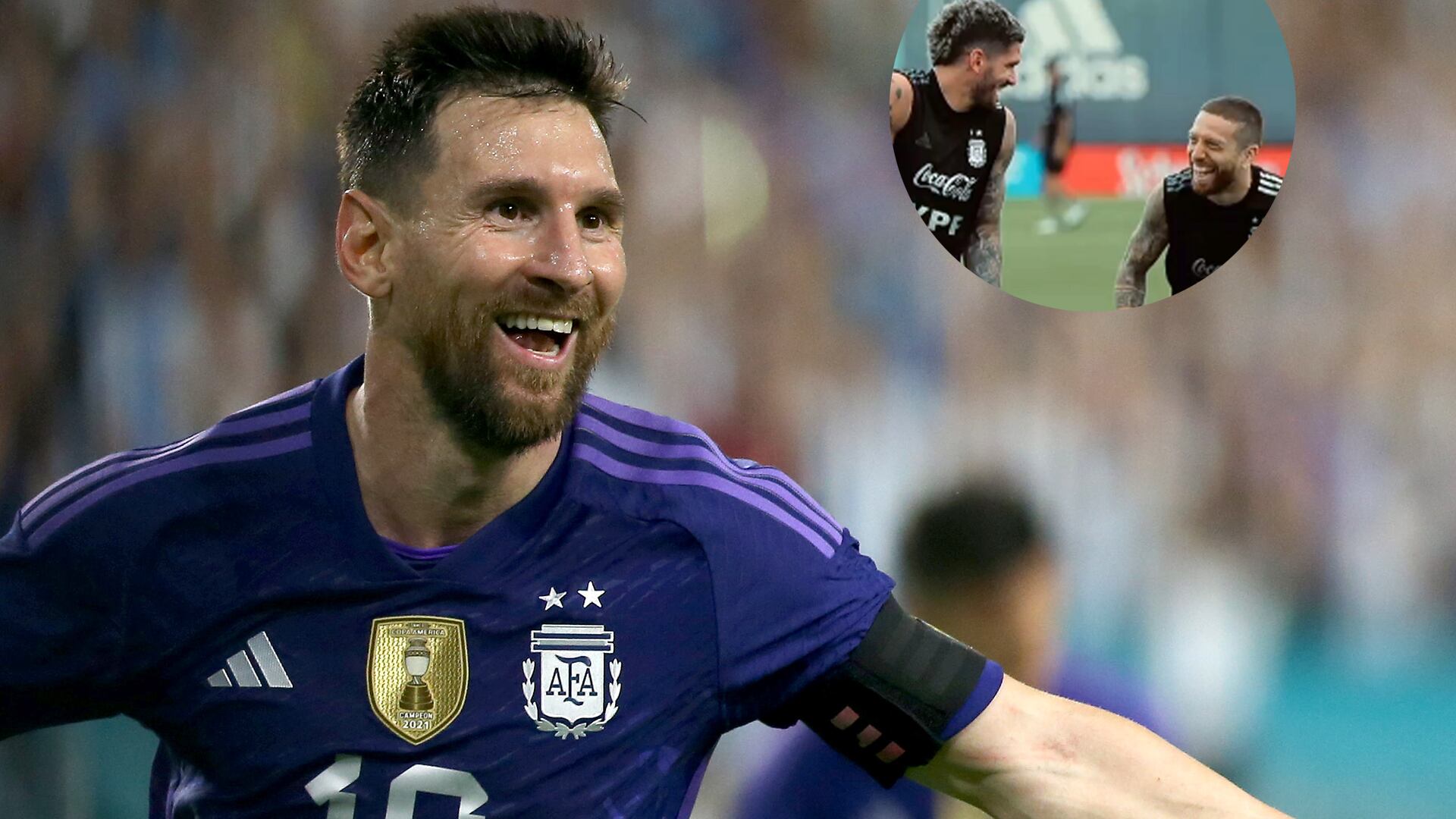 Los mensajes de Papu Gómez y De Paul a Messi tras el triunfo a Honduras