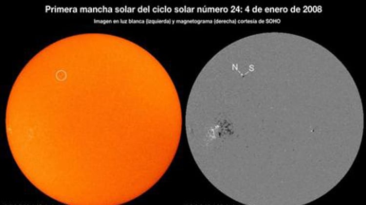 Las manchas solares ayudan a determinar los ciclos de nuestro astro rey (NASA)