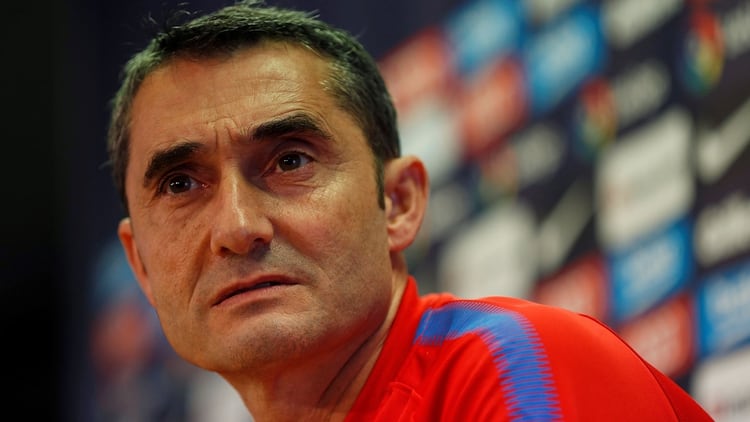 Ernesto Valverde, DT del Barcelona, tiene contrato hasta junio del 2020