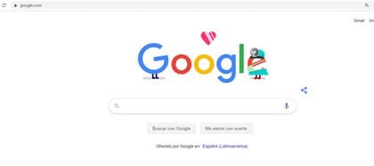El doodle que le dedicó Google al presonal de la salud