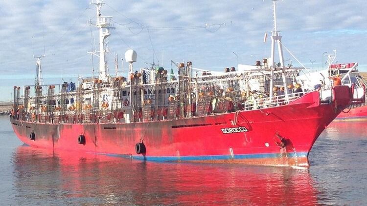 El buque Scirocco, una de las embarcaciones en las que se detectaron casos de coronavirus