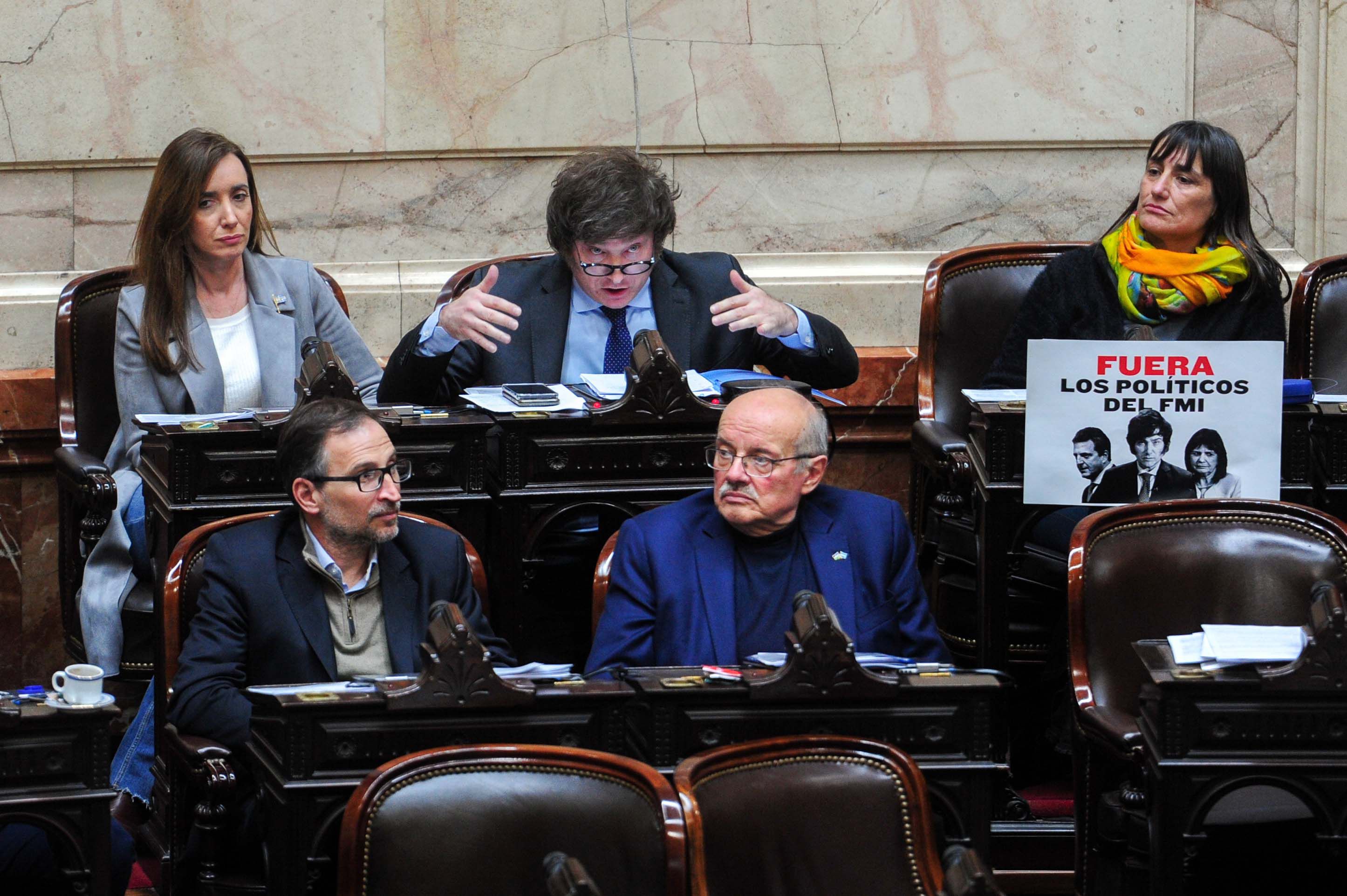 La Libertad Avanza acompañó la reforma (Télam)