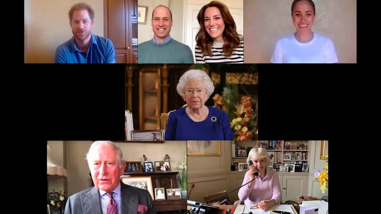 Harry, William & Kate, Meghan, Carlos, rodean a la reina Isabel II