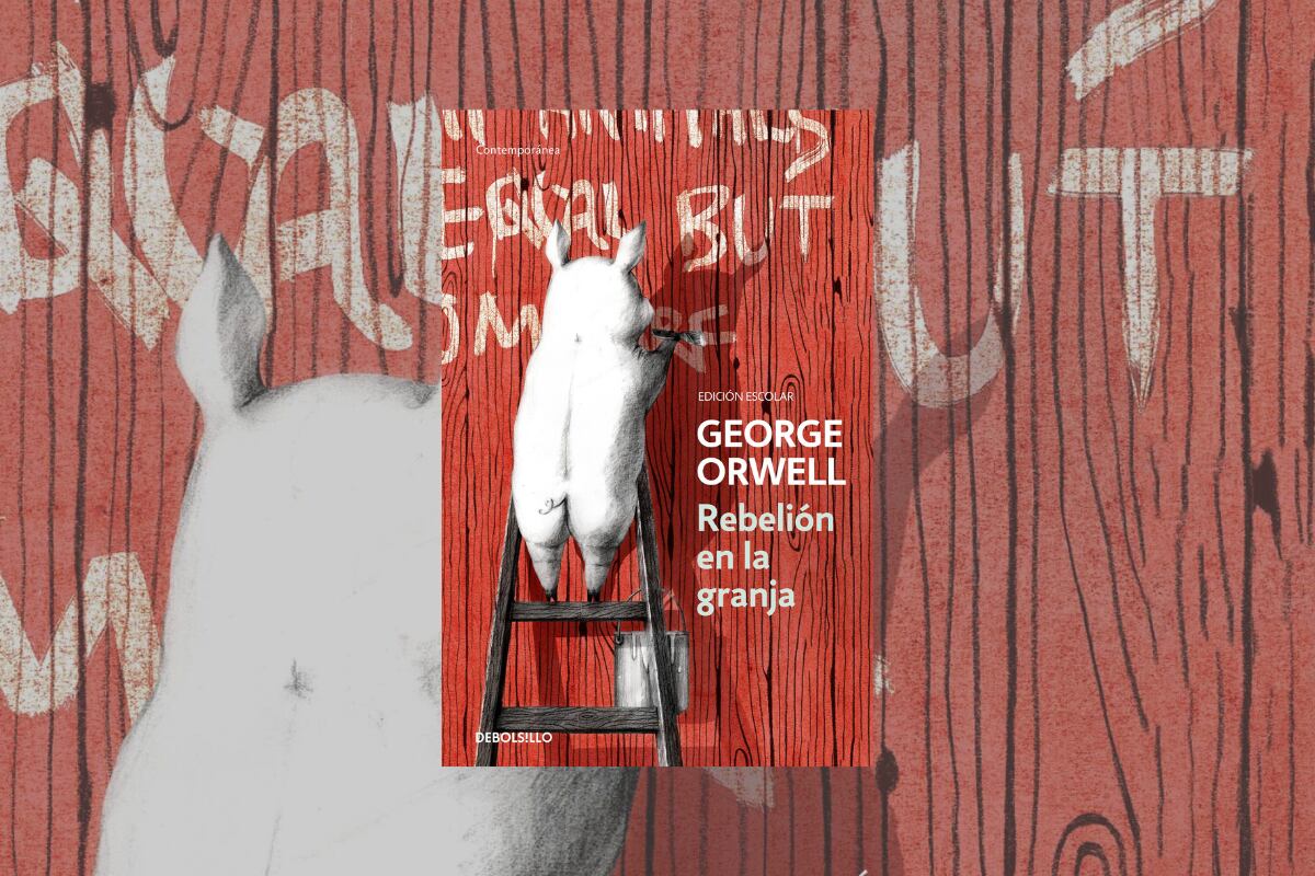 "Rebelión en la granja" es una publicación de Debolsillo.