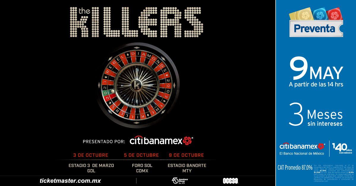 The Killers volverá a México. (Ocesa)
